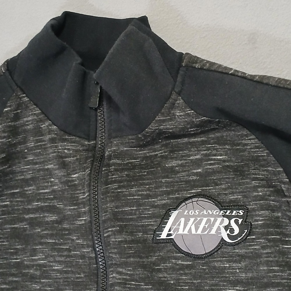 NBA Los Angeles Lakers Mens Size M Full Zip Mock Neck Long Sleeve Sweater - Picture 6 of 12